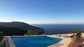 Frontline House with the most stunning views over the Mediterranean sea in ibiza
