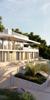 Contemporary sea-view villa with sunset views in Cala Salada Contemporary sea-view villa with sunset views in Cala Salada