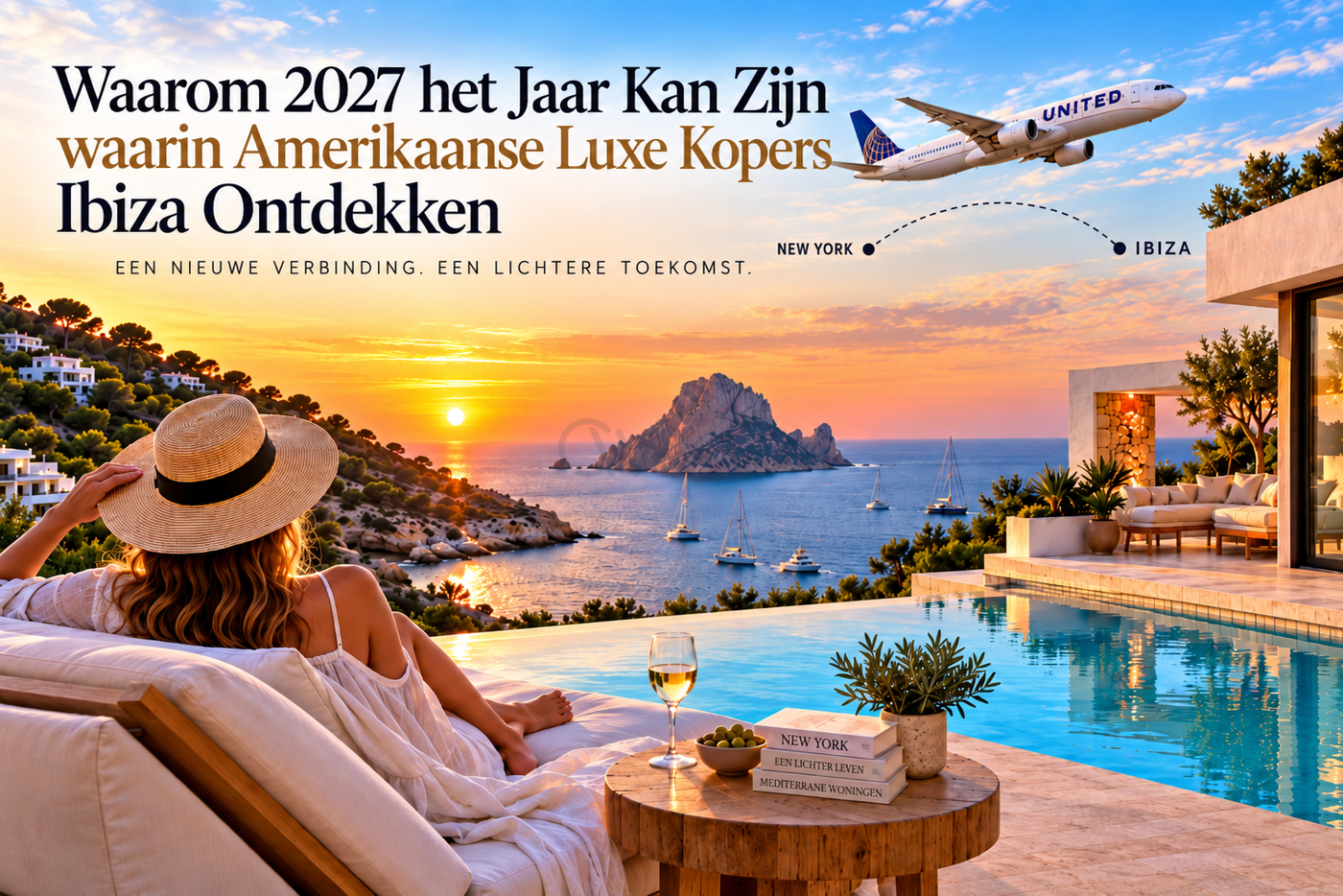 De nieuwe vliegroute van United Airlines van Newark naar Ibiza in 2027