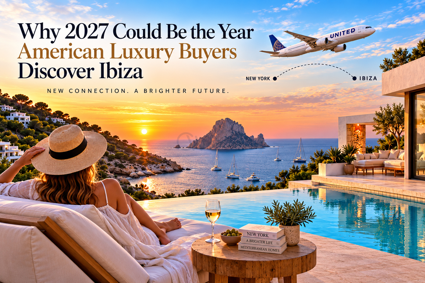 United Airlines new Newark to Ibiza flight route 2027