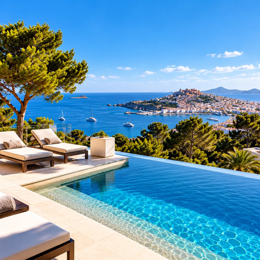 Off-Market Properties in biza Mediterranean Infinity Pool Retreat - CW Real Estate Ibiza